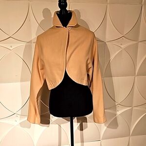 S Cream Wool Bolero Vinatge Saks Fifth Avenue Jacket